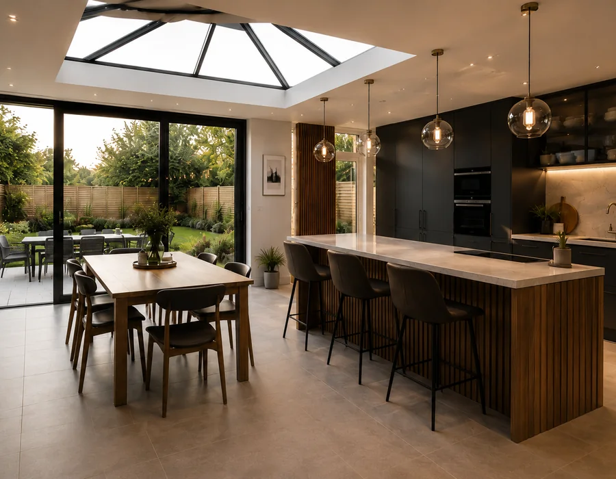 High quality finishing detail inside a Romsey home extension